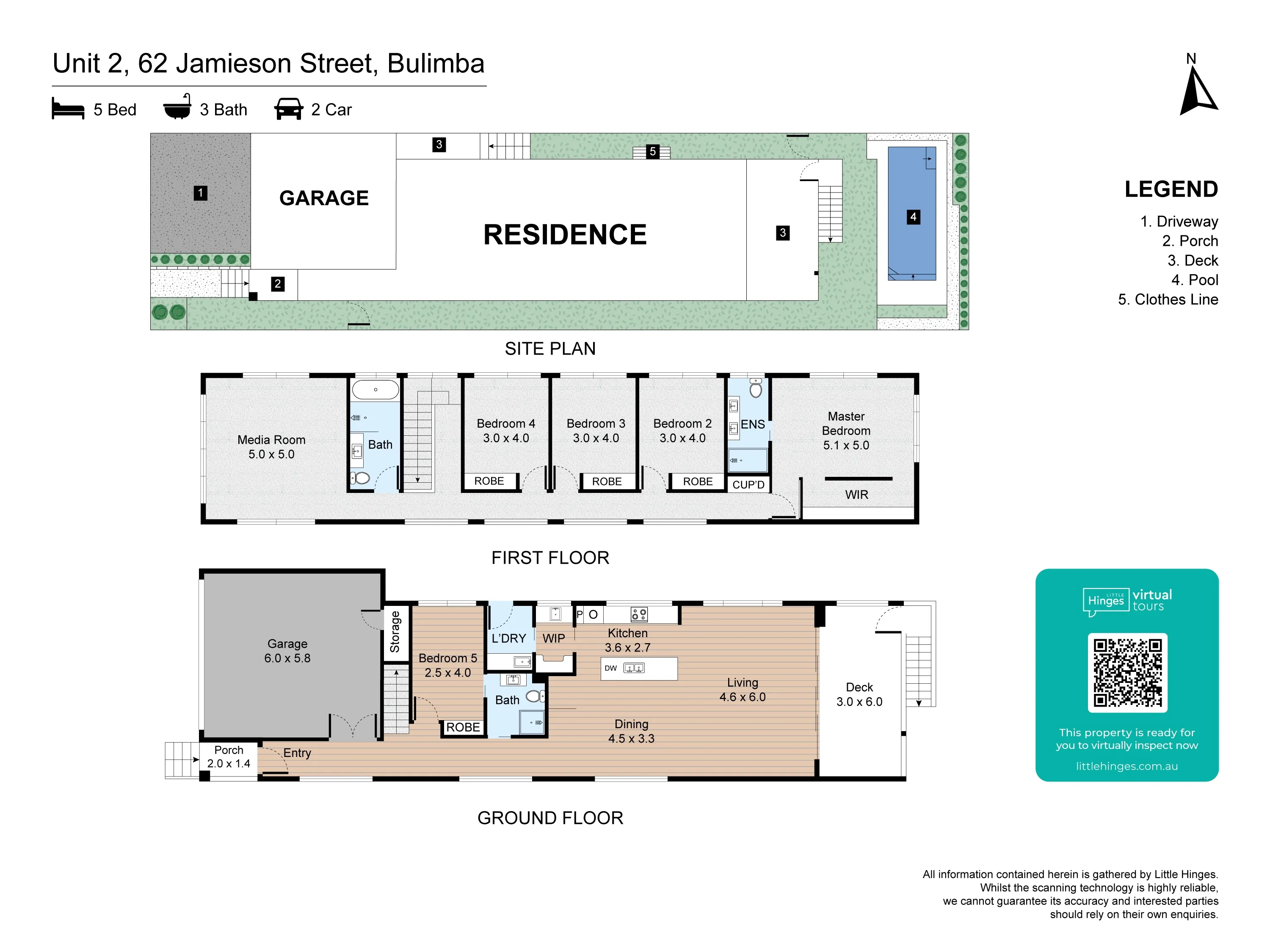 Floorplan of 2/62 Jamieson Street, Bulimba